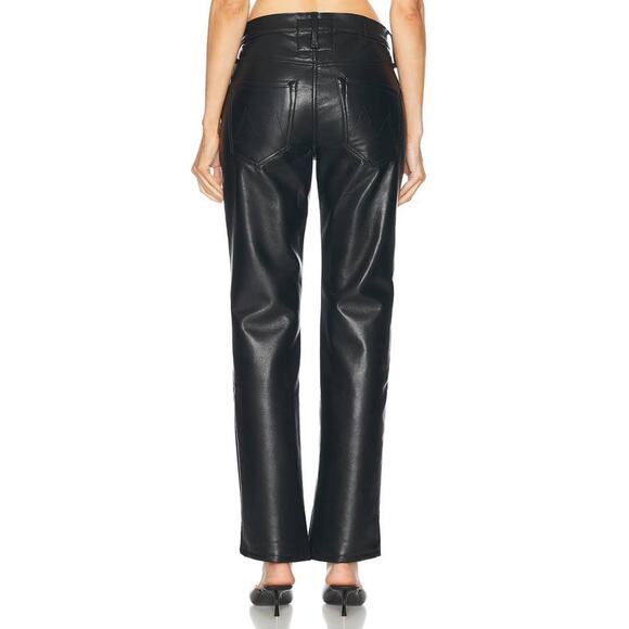 Mother The Smarty Pants Skimp Jean in Black  25 - Picture 3 of 5